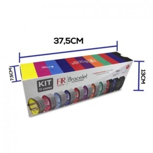 Kit Pulseras Brazaletes 10+1 FIR-ION Diversos Colores