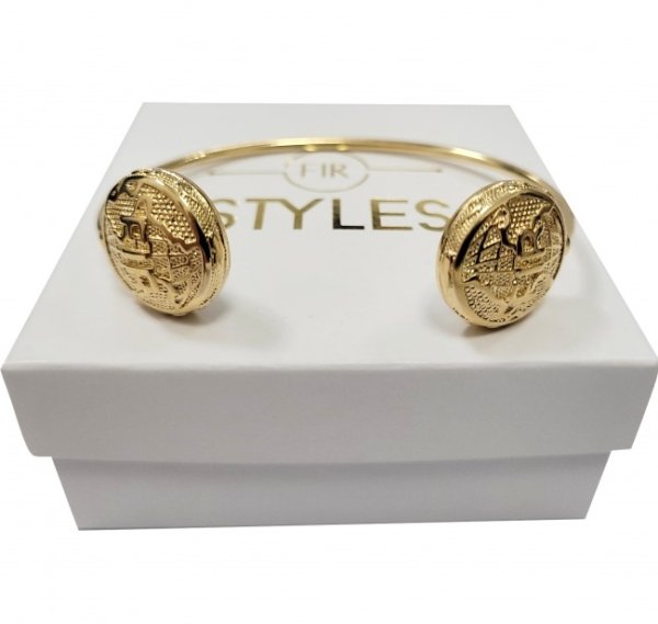 Pulsera- Brazalete FIR-Style Baño en Oro - Imagen 3