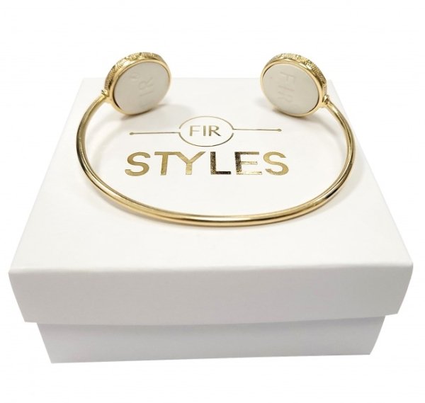Pulsera- Brazalete FIR-Style Baño en Oro