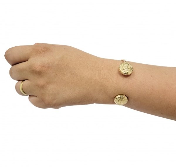 Pulsera- Brazalete FIR-Style Baño en Oro - Imagen 2