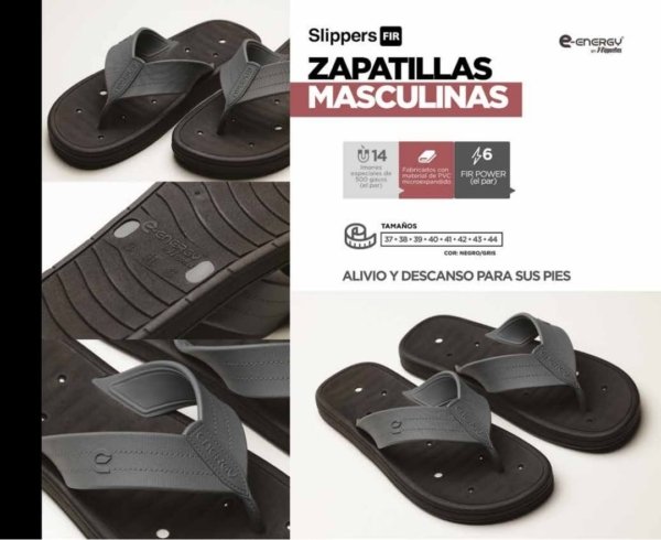 Sandalias  Fir Power-Iman (Color Negro) -